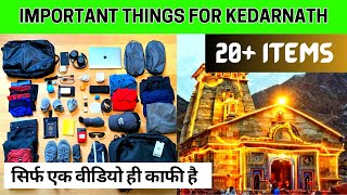 Kedarnath Bagpacking 2023 I Important amp Essential Things to Carry for Kedarnath Chardham Yatra 2023 [upl. by Longmire389]