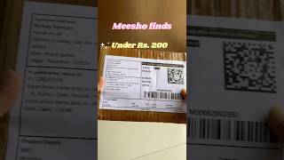 Meesho 😍finds under rs 200 meesho unboxing productreview shorts [upl. by Naj890]