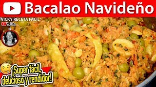 BACALAO NAVIDEÑO  VickyRecetaFacil [upl. by Loralyn]