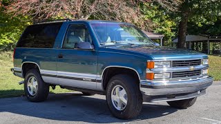 Is This GMChevrolets Best Truck 1995 Chevrolet Tahoe 2Door SUV BlazerGMT400 [upl. by Achorn]