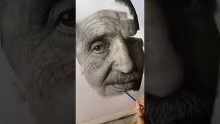 HYPERREALISTIC PORTRAIT  quotFATHERquot  150 HOURS [upl. by Martres]