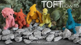 Sewing Up and Finishing the Mini Dinosaurs [upl. by Thalassa]