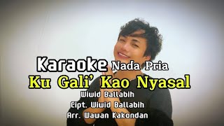 KARAOKE LAGU DAYAK  KUGALI’ KAO NYASAL  NADA PRIA [upl. by Min113]