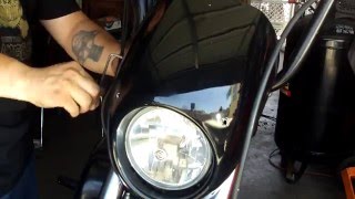 how to install Sportster Fairing [upl. by Nahshunn]