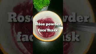 Rose powder face mask for glowing skin shorts trending ytshorts [upl. by Madaih]