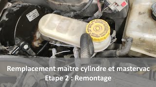 Chrysler 300M  Changement maître cylindre et mastervac  Remontage [upl. by Eiramlirpa]