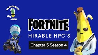 New Fortnite Hirable NPC Location  Season 4 Chapter 5 fortnite gaming [upl. by Valora469]