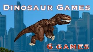 Collection of 6 FREE Online DINOSAUR VIDEO GAMES with Gameplay [upl. by Ahsikcin]