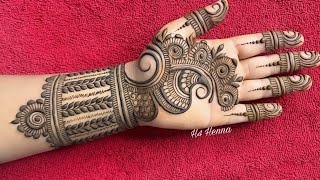 Mehndi design full hand simple amp easy  mehndi design simple  Simple Arabic mehndi Design  mehandi [upl. by Chere]