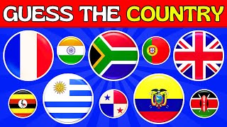 🚩 Guess the Flag of 100 Countries In 7 Seconds 🕖  Can You Score 100 🤔 [upl. by Xad777]