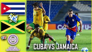 CUBA VS JAMAICA REGGAE BOYZ U20 LIVE STREAM  Concacaf World Cup Qualifier Championship  Watchalong [upl. by Zea]