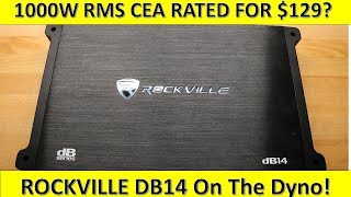 129 For 1000W RMS CEA Rated Rockville DB14 on the Dyno [upl. by Repard]