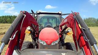 Raking Hay With The Massey Ferguson 4707 [upl. by Jovita41]