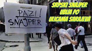 Srpski snajper ubija po ulicama Sarajeva [upl. by Cas]