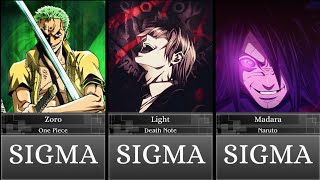 Most Sigma Male Anime Characters and their Sigma Rules  10 ANIMAX [upl. by Gabe]