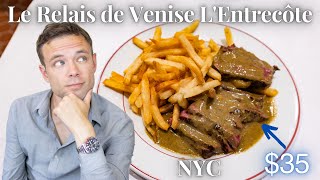 Eating at Le Relais de Venise LEntrecôte NYC 35 Steak Frites Menu at an Iconic French Restaurant [upl. by Nils63]