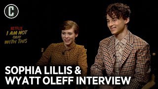 I Am Not Okay With This Sophia Lillis amp Wyatt Oleff Interview [upl. by Prudy472]