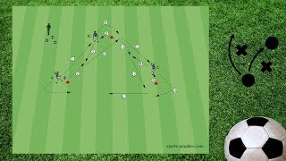 Passdreieck Absetzen ▲ Trainingseinheit ▲ Übungsformen Fußballtraining [upl. by Fugazy500]