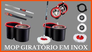 REVIEW MOP GIRATÓRIO EM INOX  CANAL APRENDIZ [upl. by Nitsyrk399]