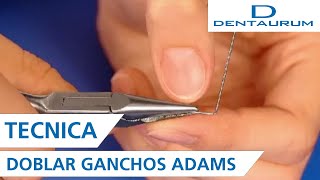 Técnica de doblar ganchos Adams aparatos dentales [upl. by Eugine819]