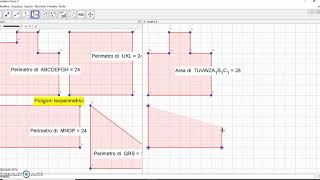 Poligoni Isoperimetrici e Poligoni Equivalenti [upl. by Fisa]