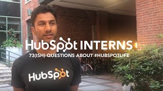 73ish Questions for HubSpot Intern Hirsh Agarwal [upl. by Audrey]