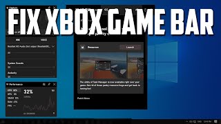 How To Fix Xbox Game Bar Not WorkingNot Opening in Windows 10 [upl. by Phares]