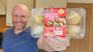 New 8 FISH CHIPS amp MUSHY PEA Bites Review [upl. by Alitha601]