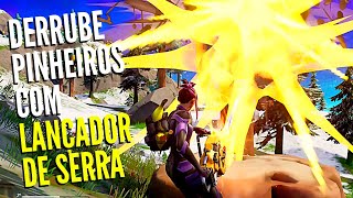 Fortnite  Derrube Pinheiros Altos com um Lançador de Serra [upl. by Reynard58]