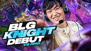 CASTING BLG KNIGHT DEBUT  DEMACIA CUP BLG VS RNG  CAEDREL [upl. by Bartie]