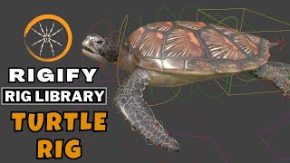 Rigify  Rig Library Tutorial  Create Turtle Rig  Blender Rigify Animal Rig [upl. by Dennet]