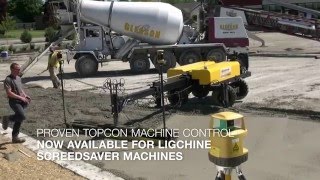 Flat and Level Slab Watch Topcon Millimeter GPS with Ligchine SCREEDSAVER Laserguided Screeds [upl. by Ndnarb]