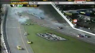 Kerry Earnhardt and Randy Lajoie crash 2002 NASCAR Daytona [upl. by Mathew]