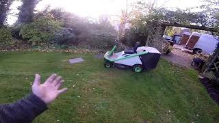 Etesia Bahia Ride on Mower  Leaf Clean up amp look around garden [upl. by Balthazar979]