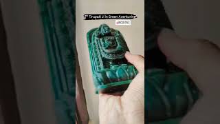 7quot Green Aventurine Tirupati Ji ❤️money tirupati statue crystals [upl. by Airetnahs]