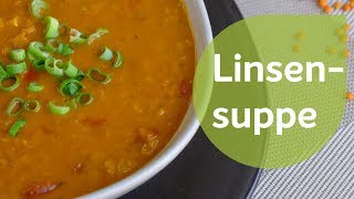 Rote Linsensuppe  Vegane Rezepte [upl. by Arded828]