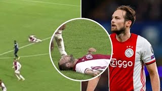 Daley Blind collapses on pitch while playing match for Ajax [upl. by Meekyh]