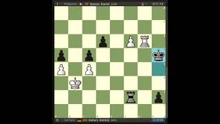 Germany 🇩🇪 GM Dmitrij Kollars vs Philippine 🇵🇭 IM Daniel Quizon at the 2024 Chess Olympiadshorts [upl. by Halie]