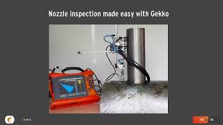 NOZZLE INSPECTION made easy with flaw detector GEKKO [upl. by Salsbury613]