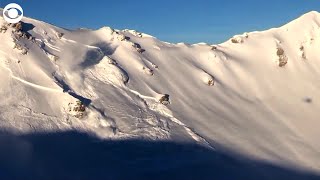 WEB EXTRA Controlled Avalanche in Switzerland [upl. by Marcello]