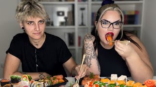 MUKBANG SUSHI CON LA MIA EX chiara paradisi [upl. by Holmann]