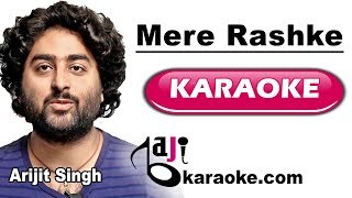 Mere Rashke Qamar  Video Karaoke  Junaid Asghar  By Baji Karaoke Indian [upl. by Amathiste]