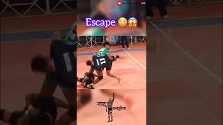 Escape 😳😱 kabaddi kabaddi360 kabaddi365 kabaddinews shorts kabaddiplayera viralshorts [upl. by Hallagan]