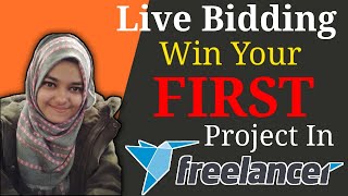 Freelancer Live Bidding  How to bid your first project [upl. by Gabrielli713]