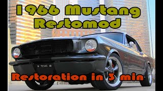 1966 Mustang Restoration and transformation into a Restomod [upl. by Nodaj]