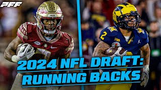 2024 NFL Draft The RB Class  PFF [upl. by Mureil]