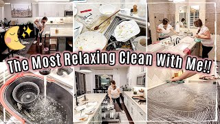 ✨THERAPEUTIC AFTER DARK CLEAN WITH ME 😌 SAHM CLEANING ROUTINE amp CLEANING MOTIVATION [upl. by Araec457]