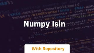 numpy isin [upl. by Hsiekal570]