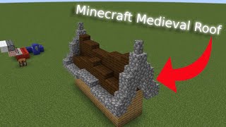 Simple Medieval Roof Minecraft [upl. by Oicelem503]