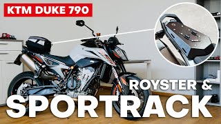 Recensione Sportrack Piastra Portapacchi e Borsa Royster Hepco amp Becker  KTM Duke 790 2023 [upl. by Nivi]